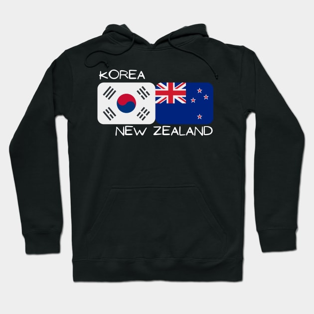 Korean New Zealander - Korea, New Zealand Hoodie by The Korean Rage